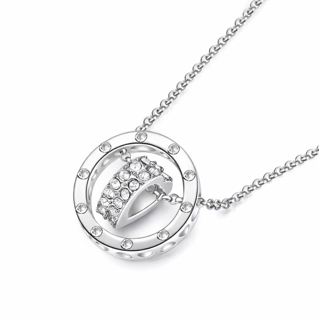 The Silver Eternal Promise Ring Necklace