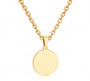 The Gold Engravable Aura Coin Necklace