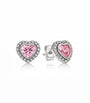 The Silver Adore You Heart Stud Earrings