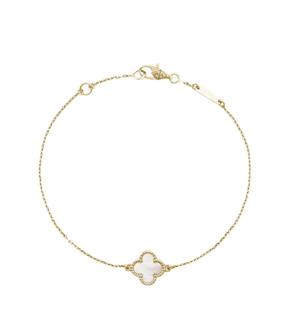 The Gold Dainty Lunara Clover Bracelet