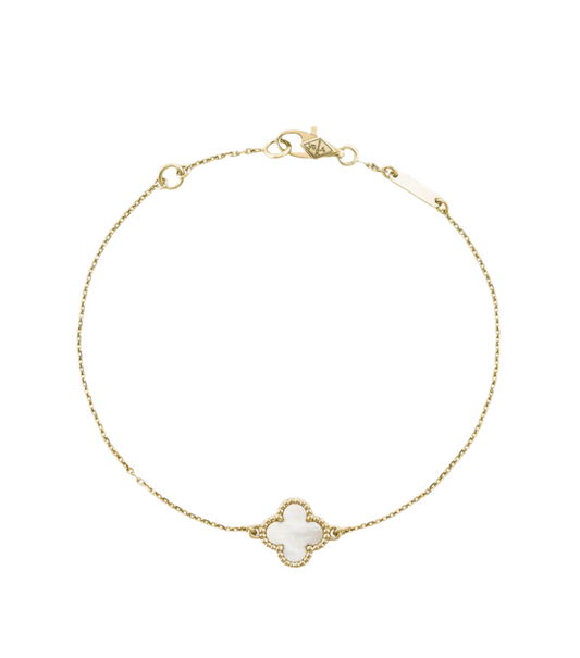 The Gold Dainty Lunara Clover Bracelet