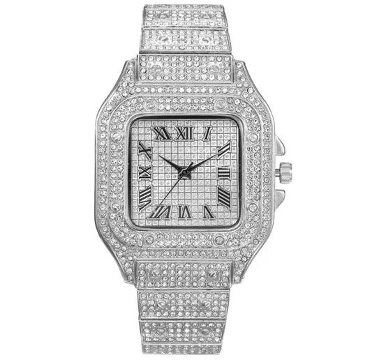 The Silver XL Bling Glitter Watch