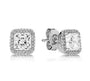 The Silver Statement Square Stud Earrings