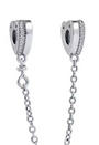 The Heart Cross Safety Chain Charm
