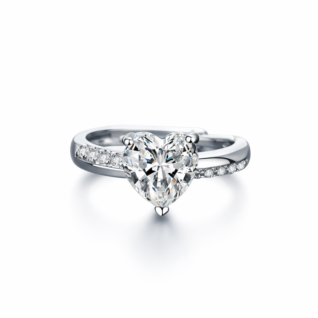 The Silver Savannah Eternal Heart Promise Ring