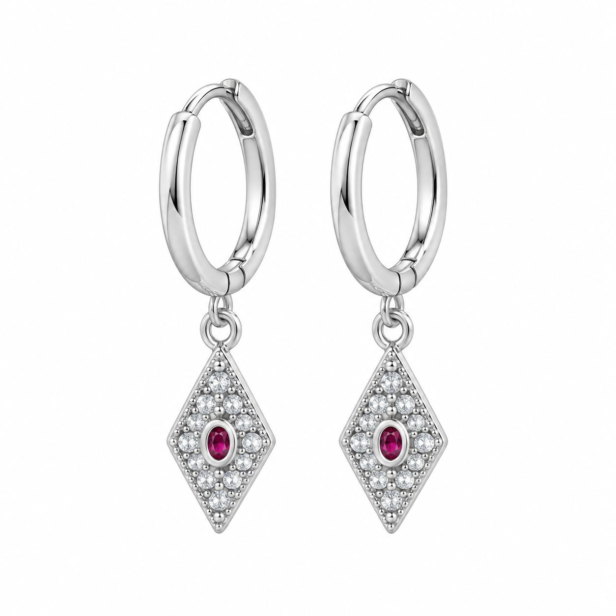 The Silver Hot Pink Roselle Huggies