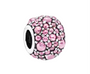 Sparkling Pavé Glitter Round Pink Charm