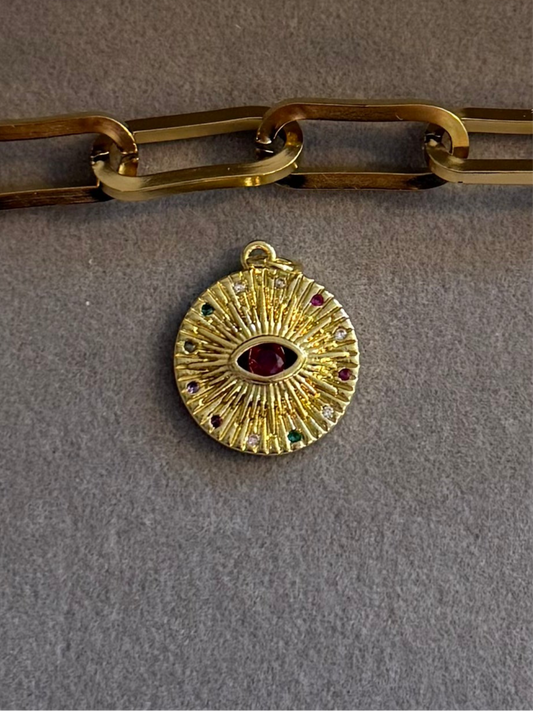 The Egyptian Sapphire Evil Eye Charm Me