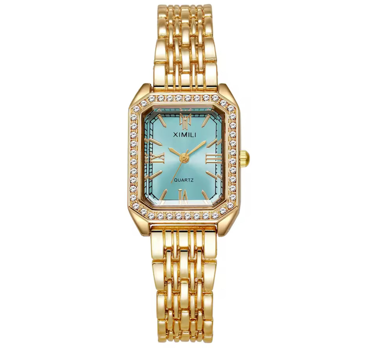 The Gold Deep Blue Dial Ximili Quartz Watch