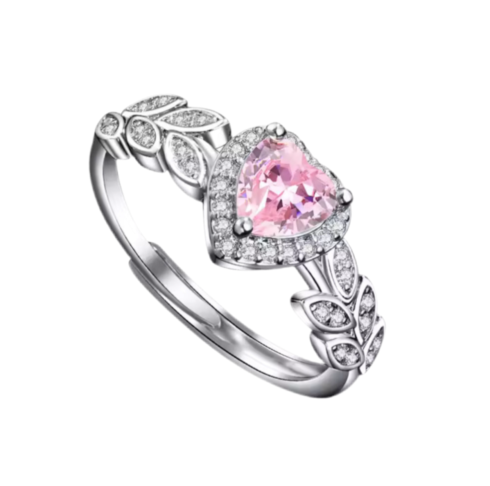 The Enchanted Pink Rosé Crown Ring