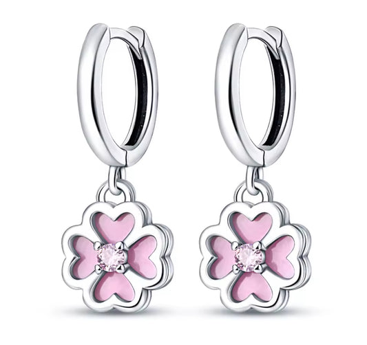 The Pink Petal Kiss Hoops