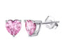 The Silver Pink Ariana Grande Bling Heart Studs