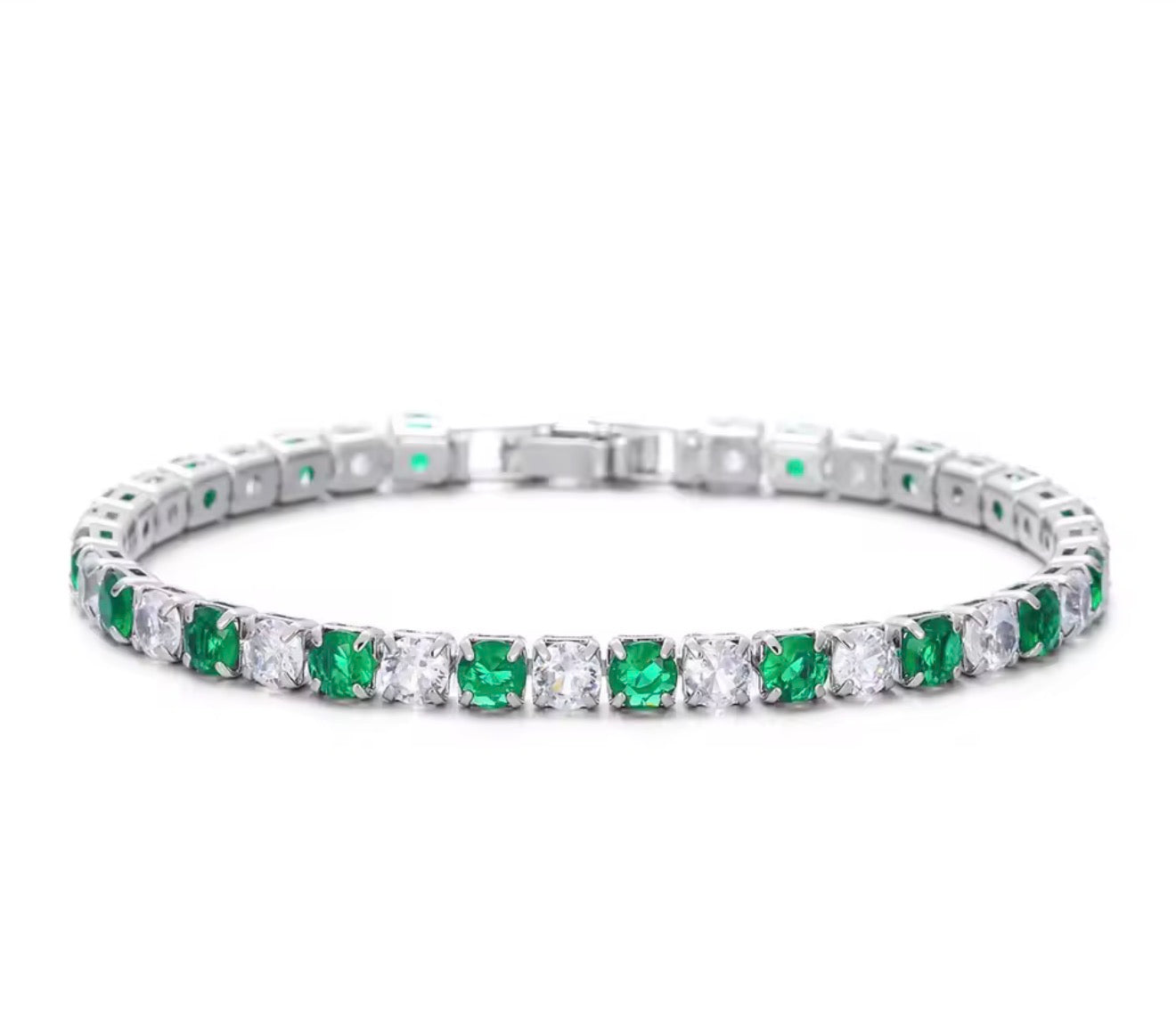 The Silver Bling Alternate Tennis Bracelet
