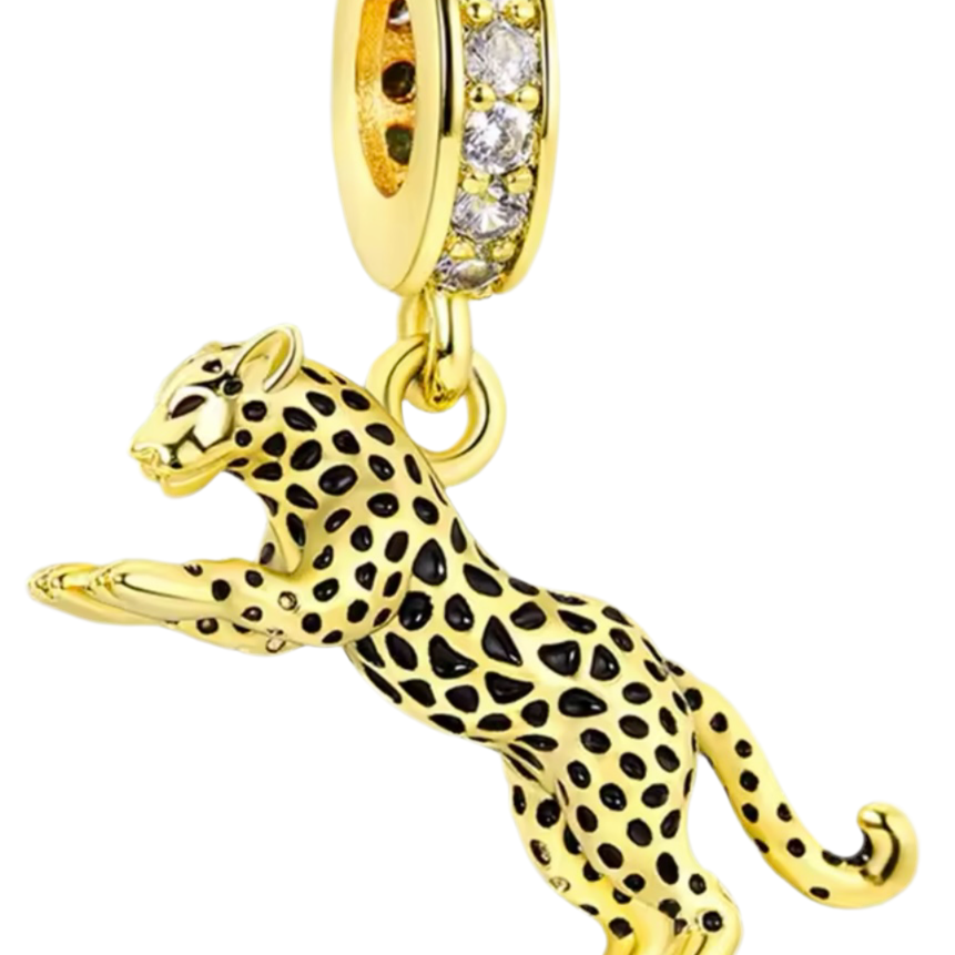 The Golden Luxe Leopard Charm