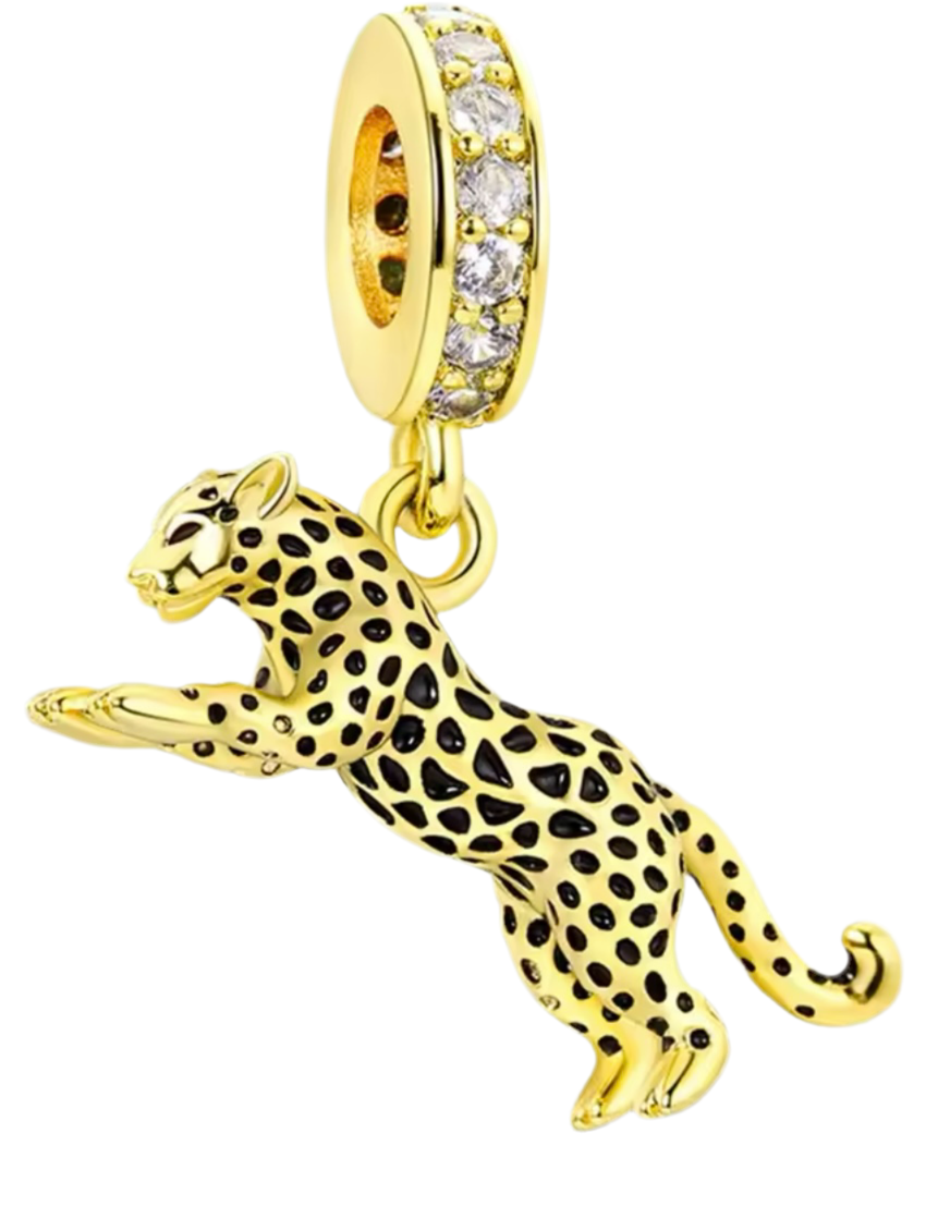 The Golden Luxe Leopard Charm