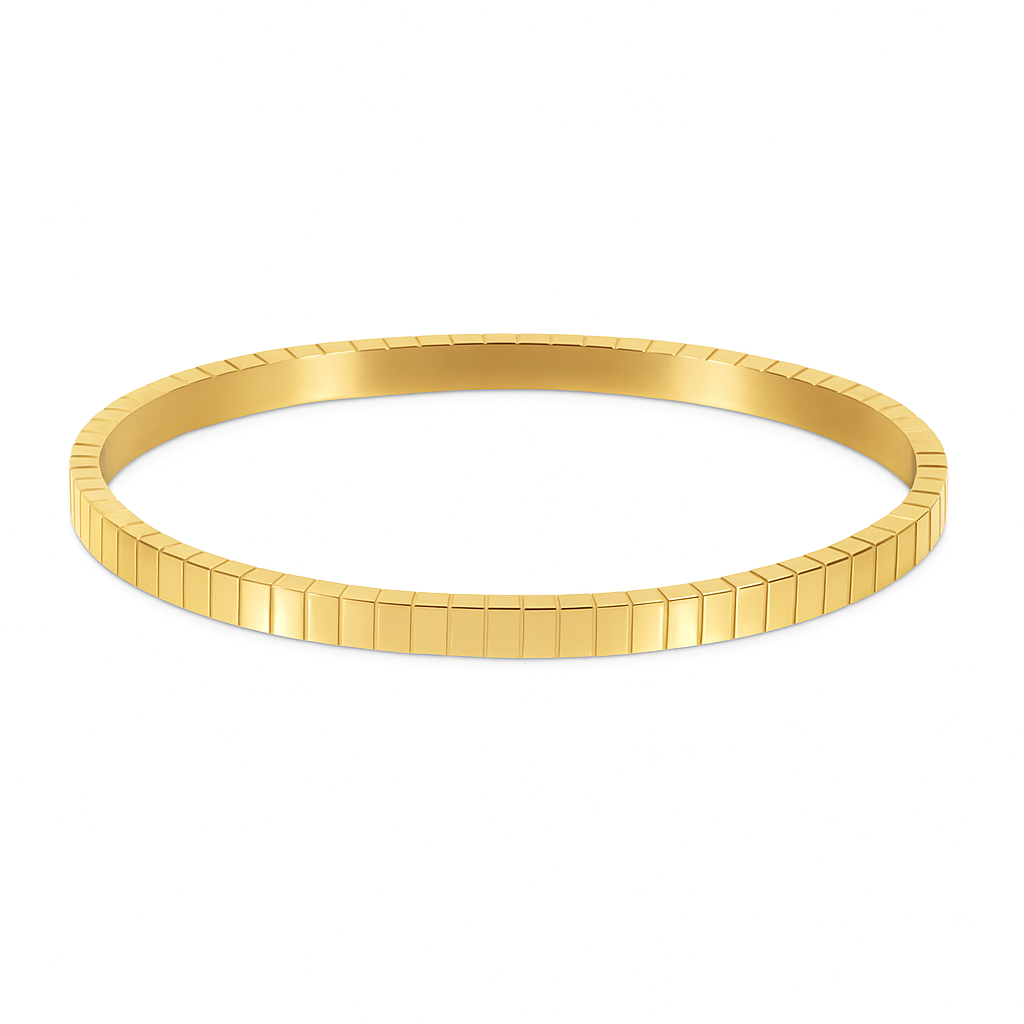 The Gold Mirage Edge Bangle