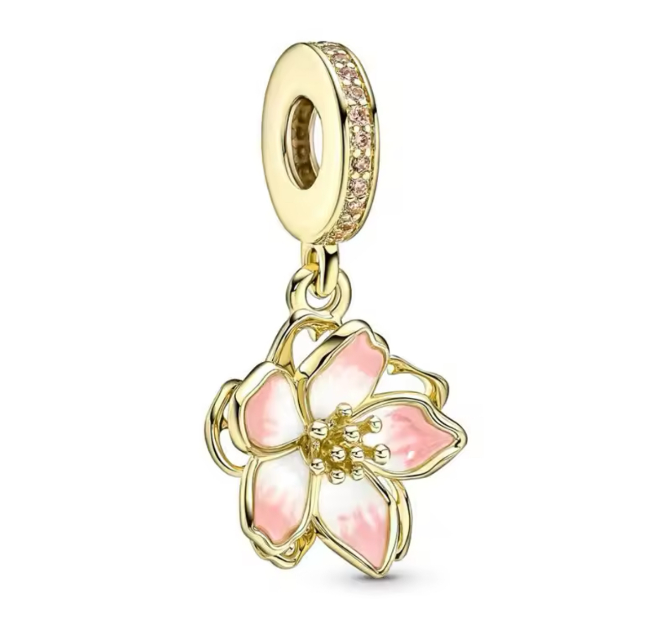 The Golden Cherry Blossom Charm