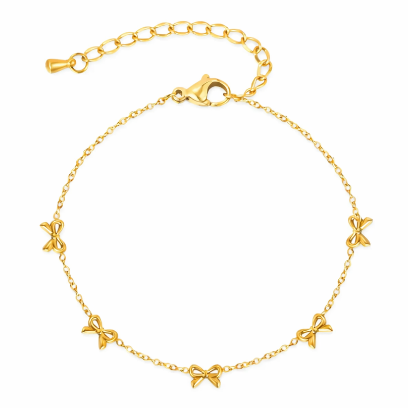 The Gold Wrapped With A Bow Bracelet