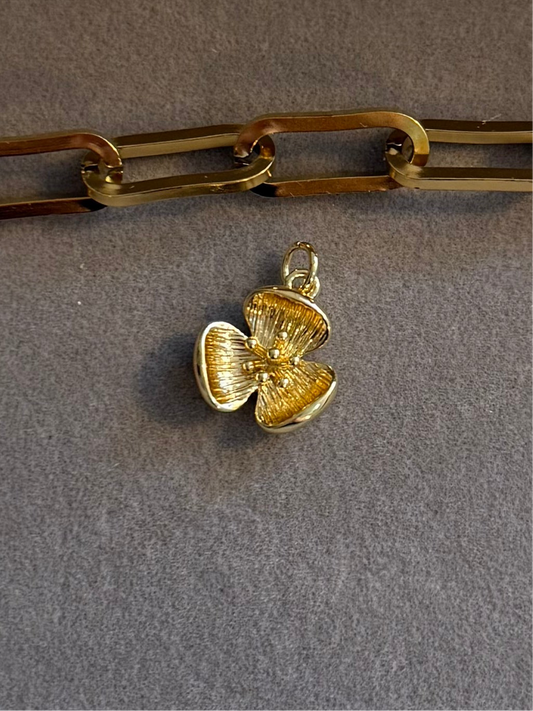 The Little Golden Hibiscus Charm Me