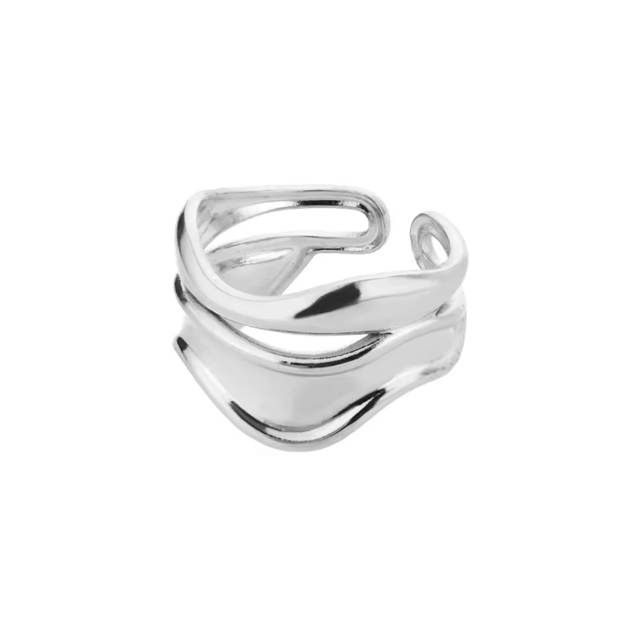 The Silver Regalia Luxe Adjustable Ring
