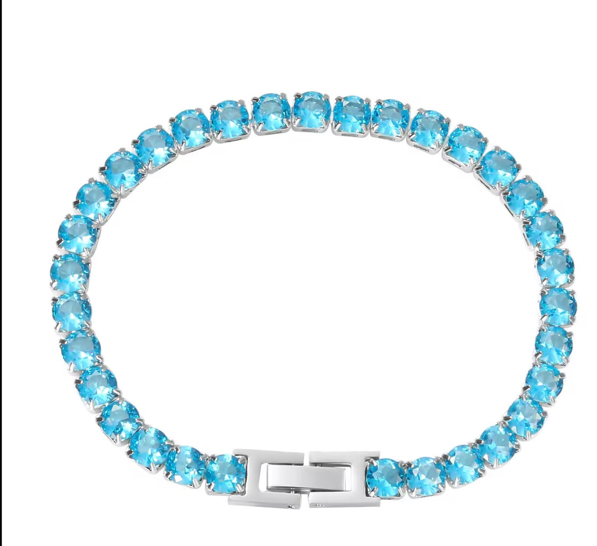 The Silver Victoria Tennis Bracelet