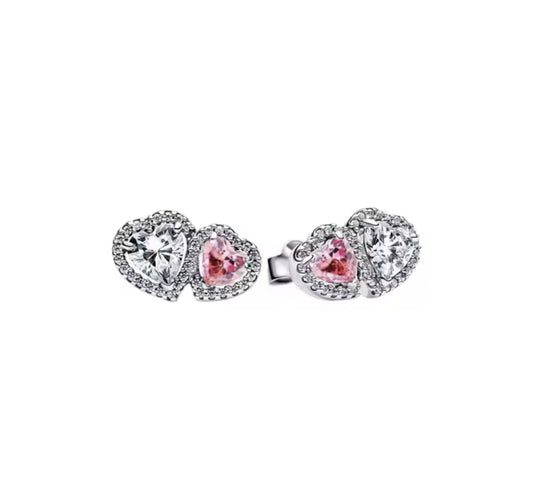 The Pink Amoura Duo Earrings