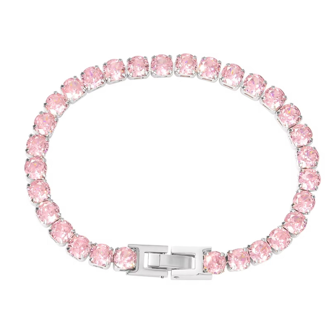 The Silver Victoria Tennis Bracelet