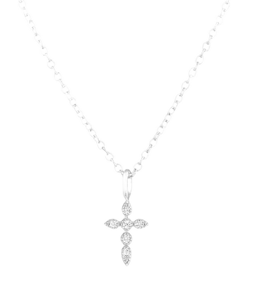 The Dainty Silver Cross Necklace