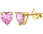 The Golden Pink Ariana Grandè Bling Heart Studs