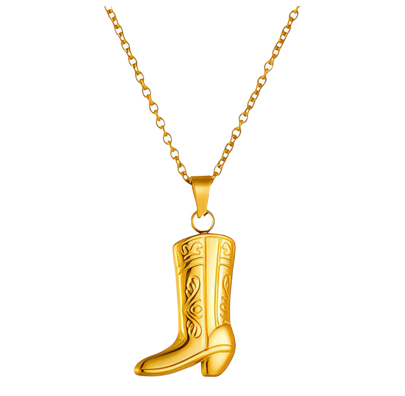 The Golden Rodeo Boot Necklace