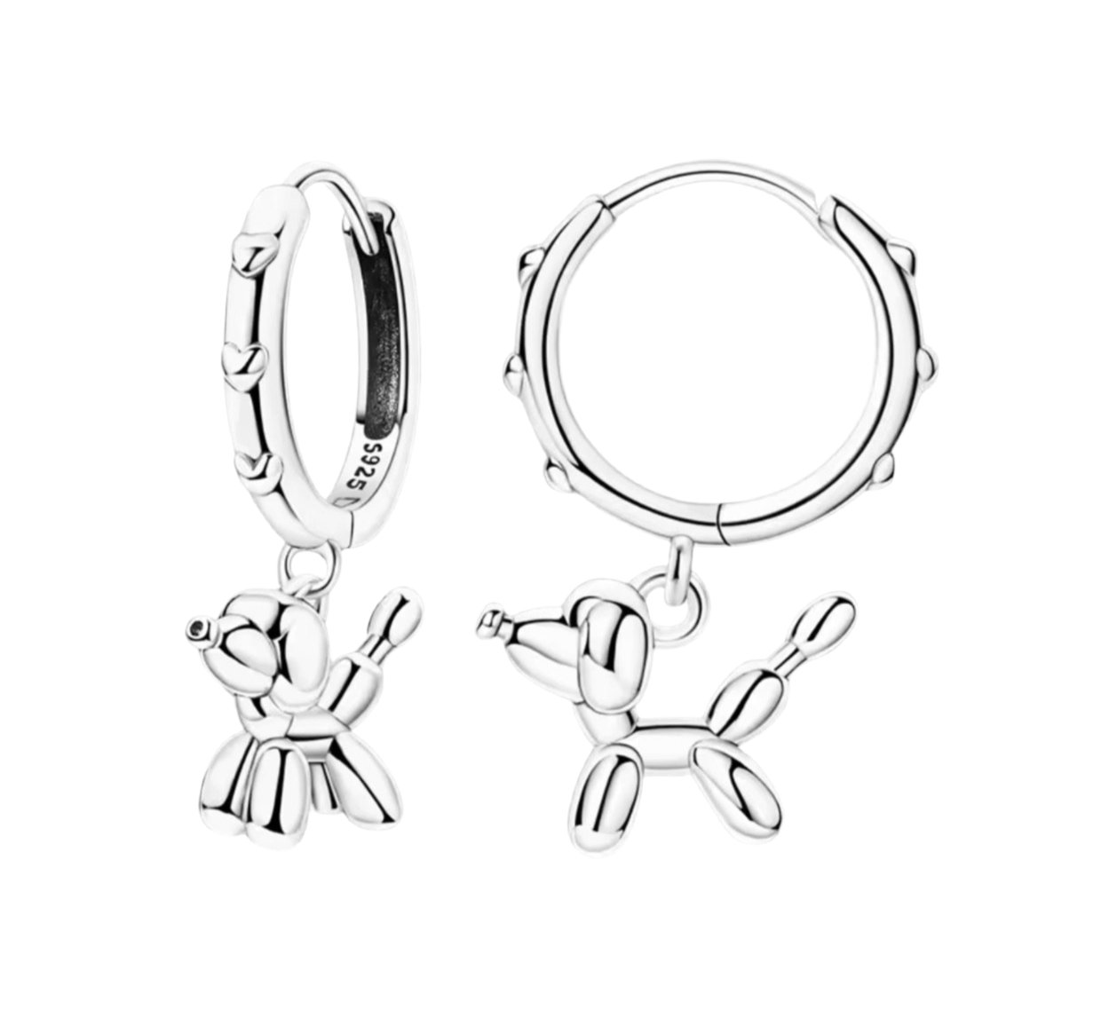 The Silver Balloon Dog Hoops