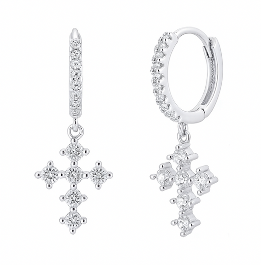 The Silver Sparkling Nova Cross Huggies