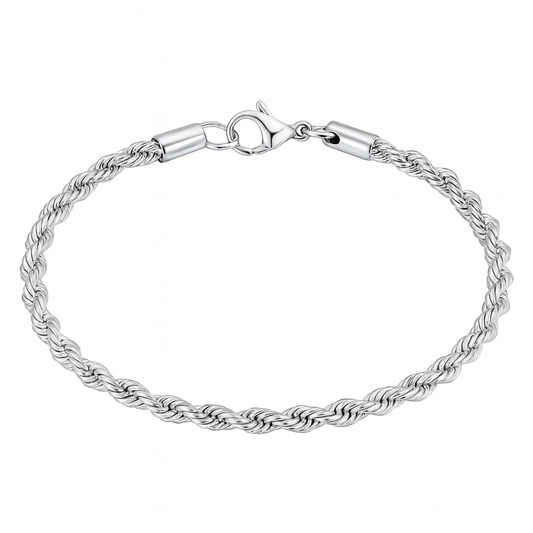 The Silver Aurelius Rope Bracelet