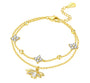 The Gold Luxury Queen Bee Luna Flower Bracelet