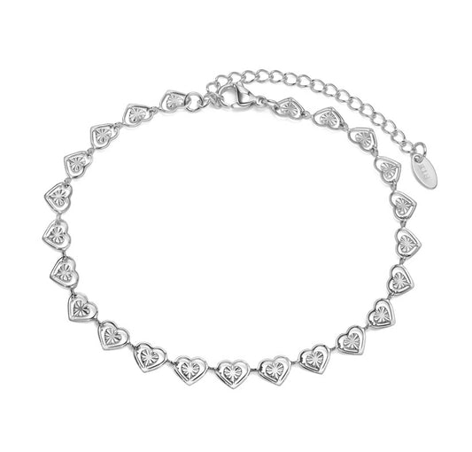 The Silver Heartstrings Bracelet