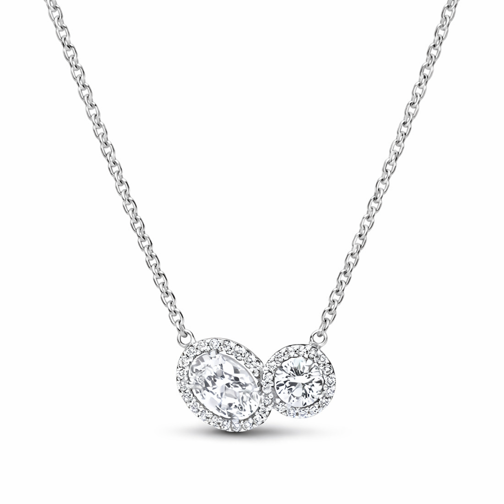 The Silver Soul Duo Circle Necklace