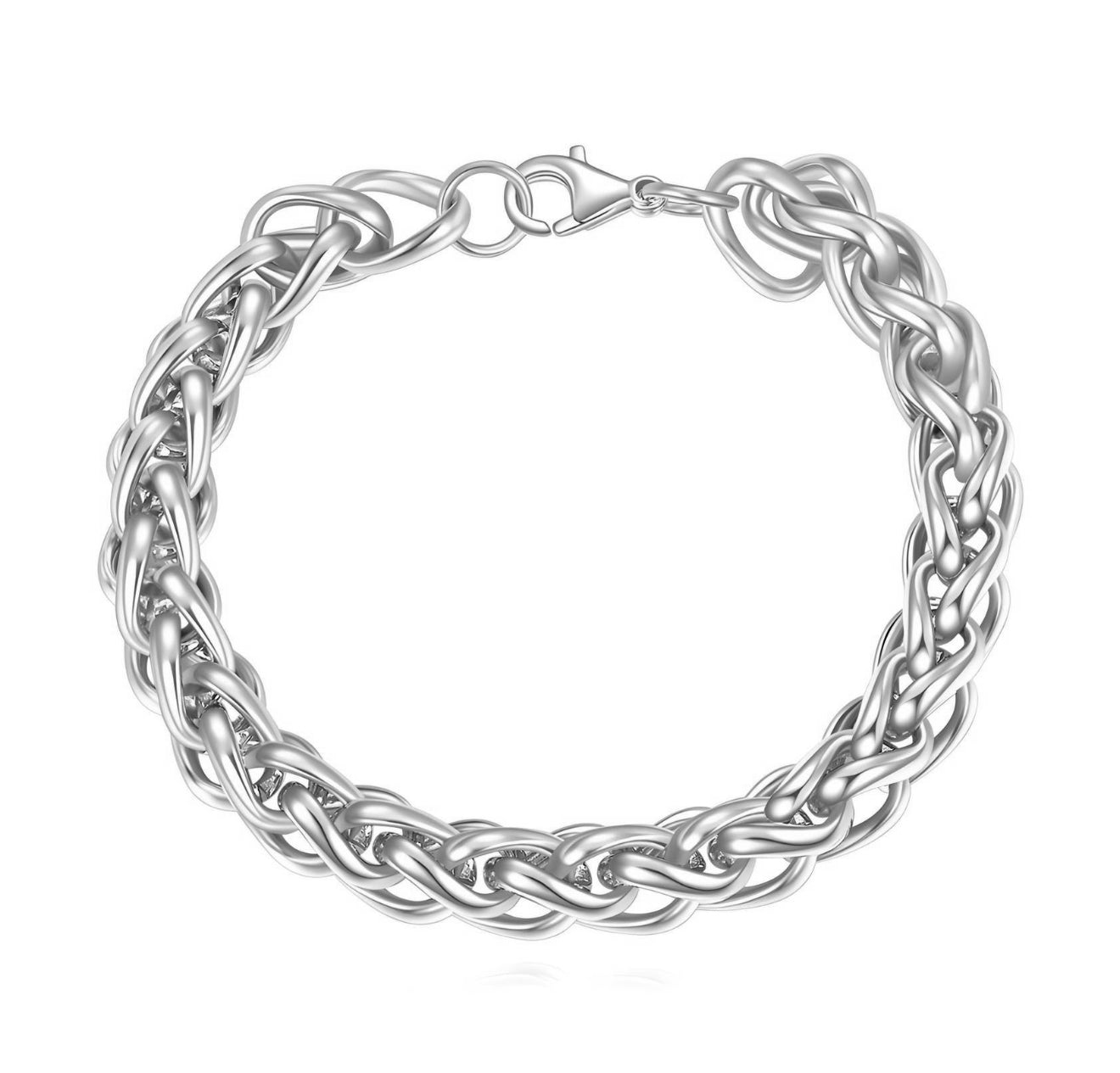 The Silver Orbit Twist Bracelet