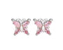 The Silver Mini Butterfly Studs