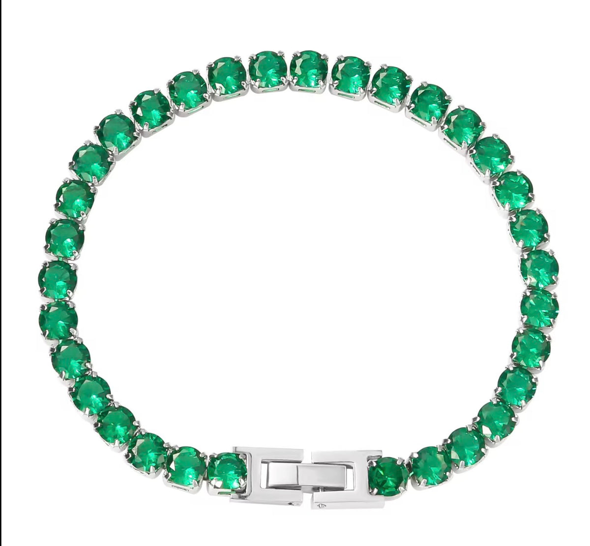 The Silver Victoria Tennis Bracelet