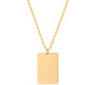 The Gold Engravable Heartfelt Tag Necklace