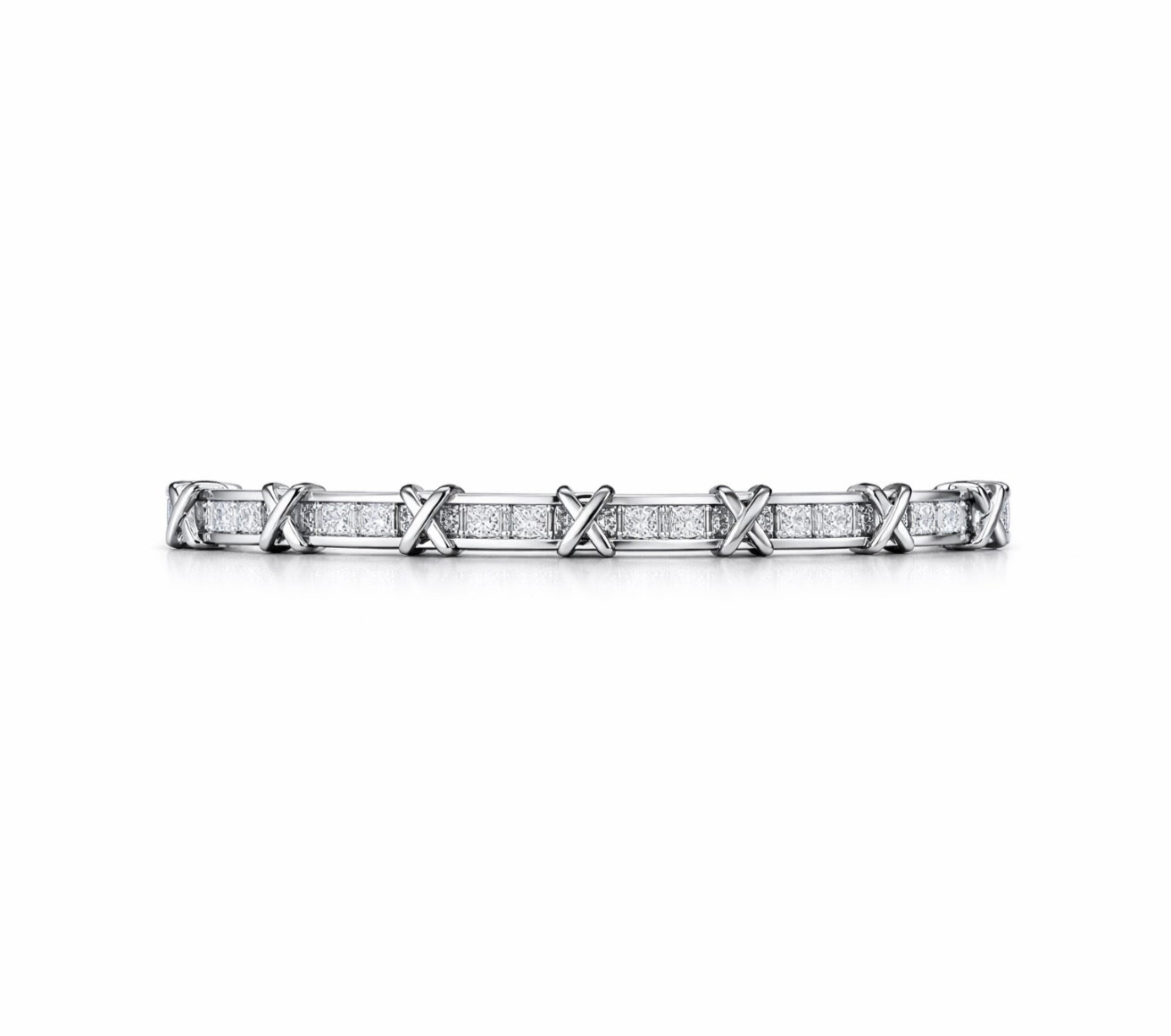 The Silver Sparkling Gemma Kiss Sparkle Bangle