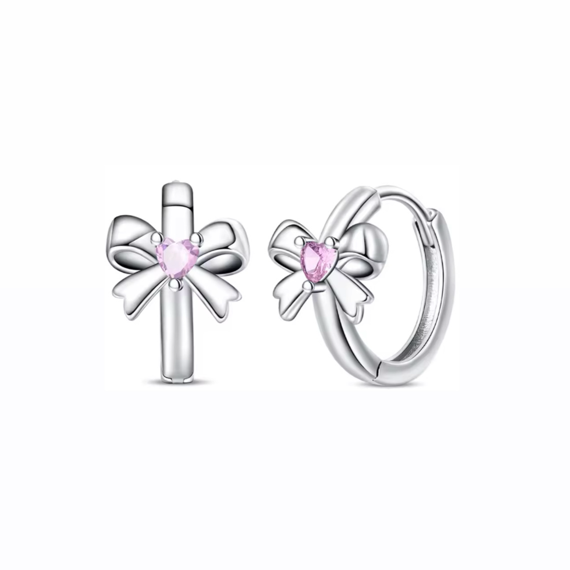 The Silver Bow Elegance Earrings