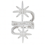 The Silver Sparkling Bellé Star Ring