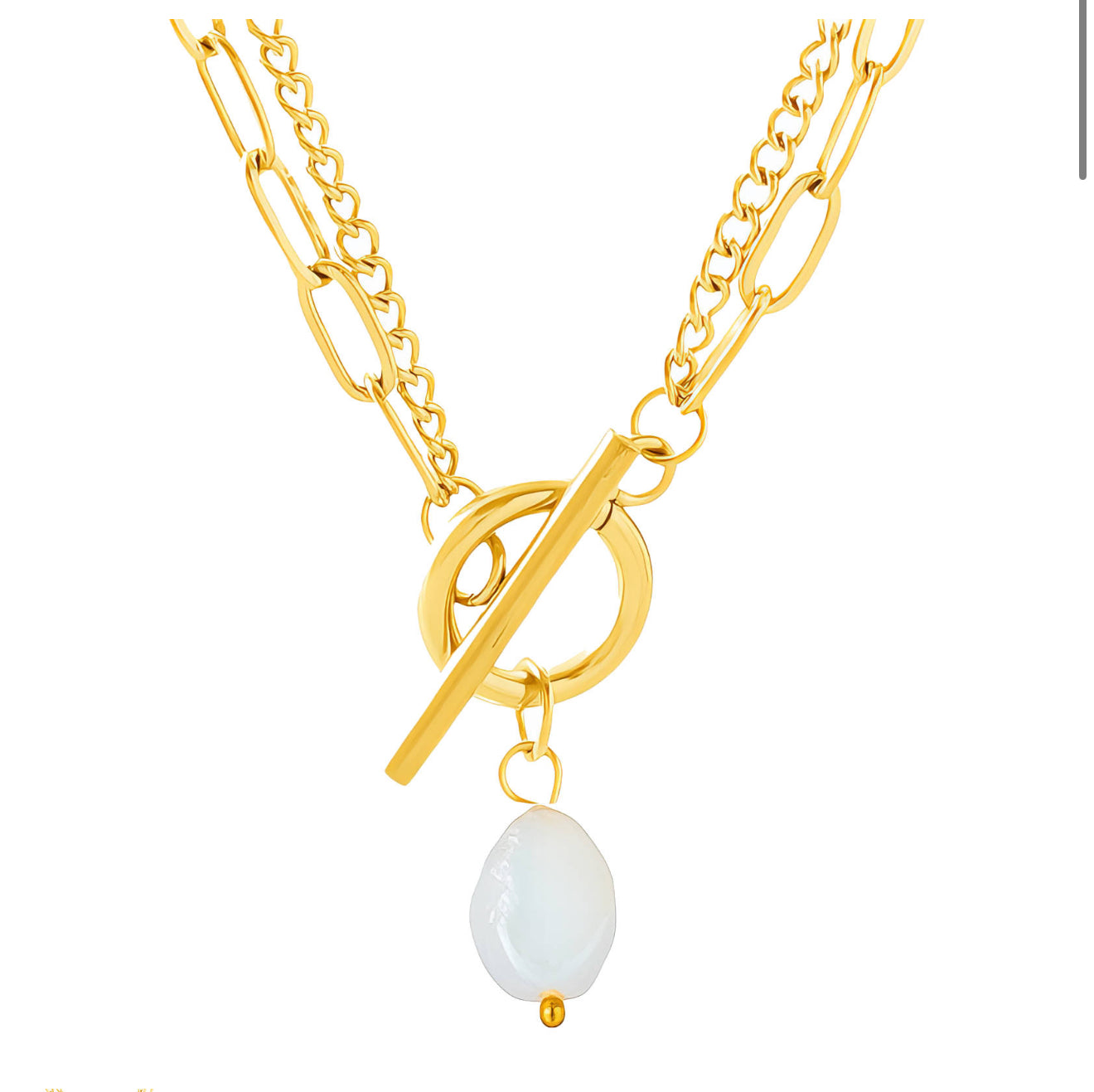 The Gold Double Goddess Glow Necklace