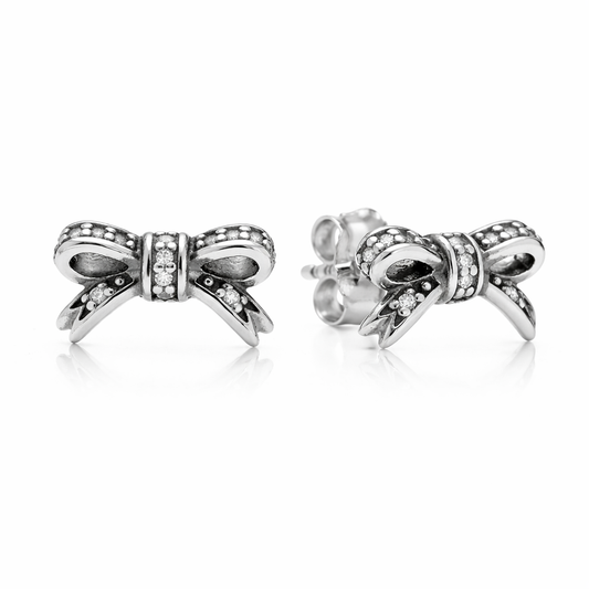 The Arabelle Bow Stud Earrings