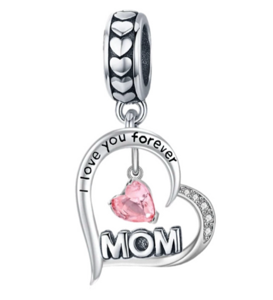 I Love You Forever Mom Charm