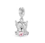 The Silver Pink Enchanté Highland Cow Charm