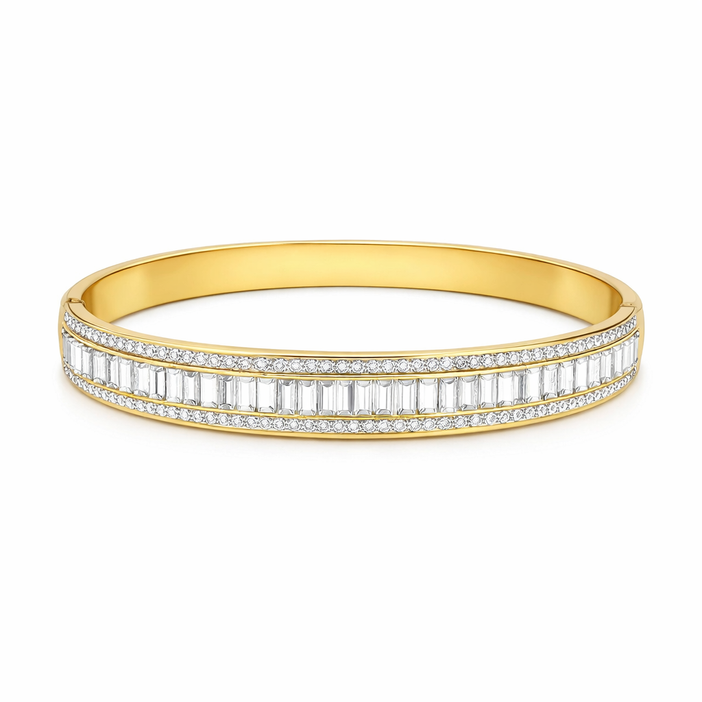 The Gold Luminous Line Bangle