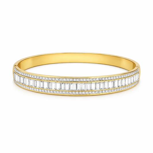 The Gold Luminous Line Bangle
