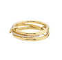 The Gold Luxtre Trinity Éternelle Triple Stack Ring